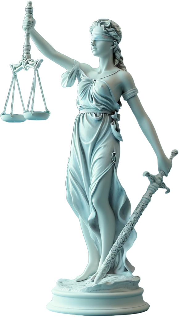 Imagem de estátua de Justiça